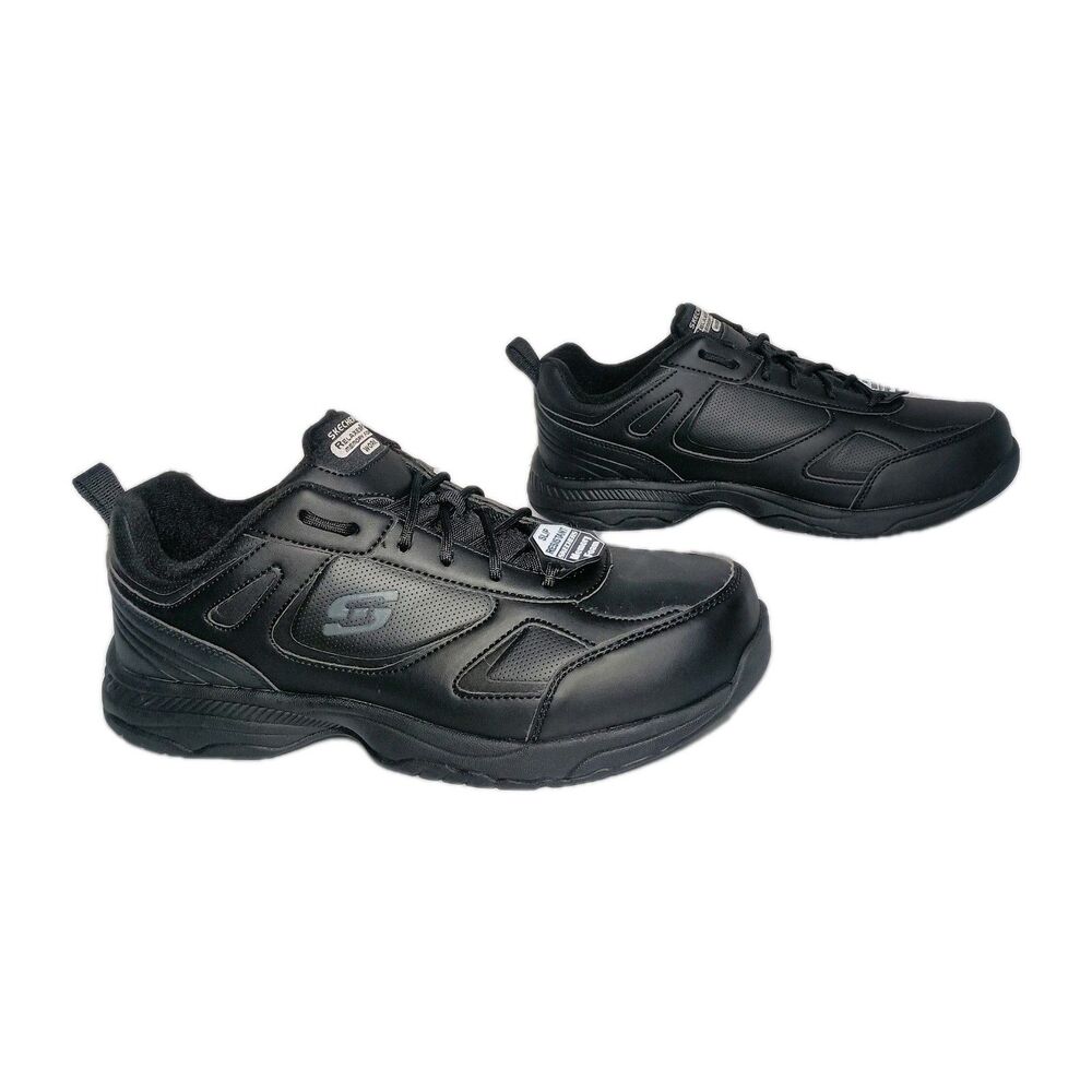 Men's Size 9 SKECHERS Work Relaxed Fit Dighton Slip Resistant & EH 77111W
